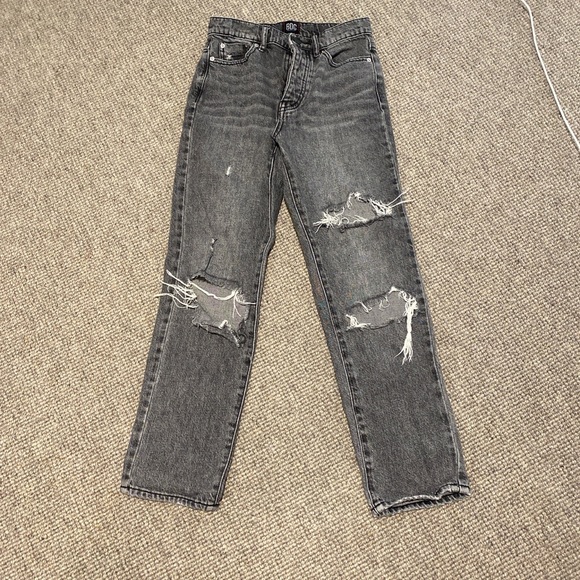 BDG Black Ripped Jeans Size 24 - Picture 1 of 3
